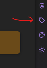 Caves of Wonders (CoW) sidebar highlighting the Tag Manager button for organizing saved bookmarks with tags